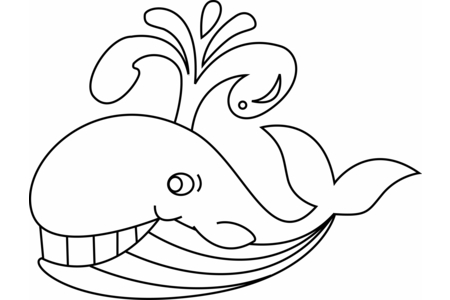 Dibujos para imprimir : Ballena 05 – 10doigts