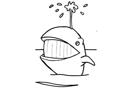 Printable coloring pages: Whale 06 – 10doigts