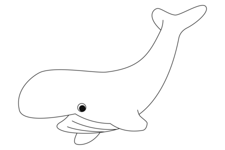 Printable coloring pages: Whale 08 – 10doigts