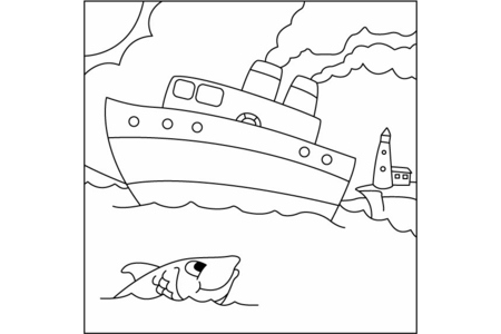 Dibujos para imprimir : Barco 16 – 10 Doigts