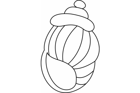 Printable coloring pages: Shell 04 – 10doigts