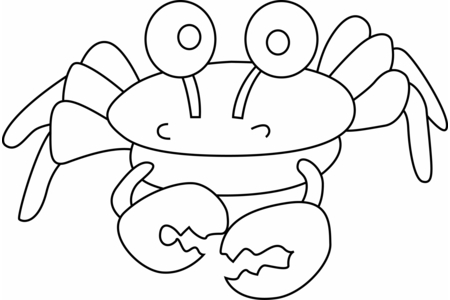 Dibujos para imprimir : Cangrejo 01 – 10doigts