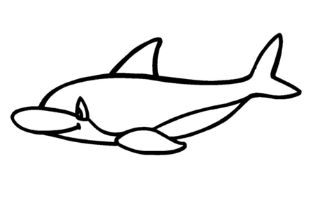 Printable coloring pages: Dolphin 05 – 10doigts