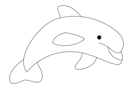 Dibujos para imprimir : Delfín 06 – 10doigts