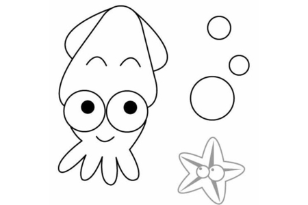 Printable coloring pages: Octopus 01 – 10doigts