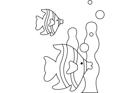 Printable coloring pages: Fish 02 – 10doigts
