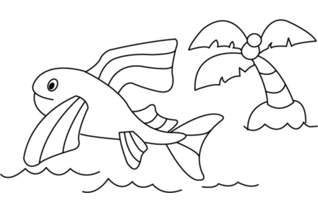 Printable coloring pages: Fish 06 – 10doigts