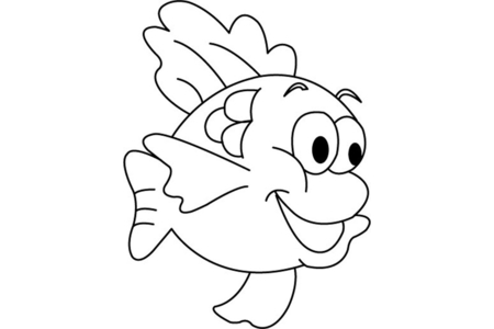 Printable coloring pages: Fish 07 – 10doigts