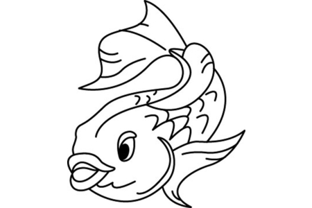 Printable coloring pages: Fish 09 – 10doigts