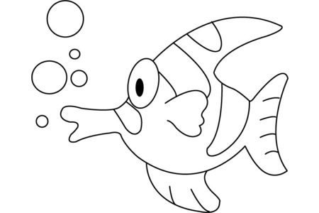 Dibujos para imprimir : Pez 11 – 10doigts