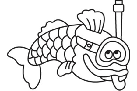 Printable coloring pages: Fish 19 – 10doigts