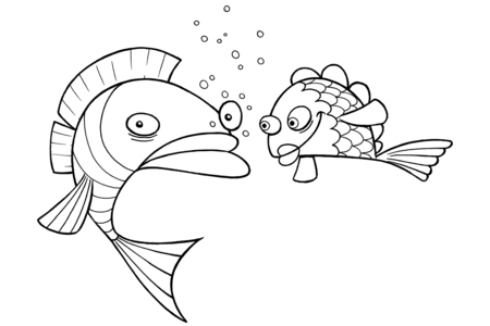 Printable coloring pages: Fish 33 – 10doigts