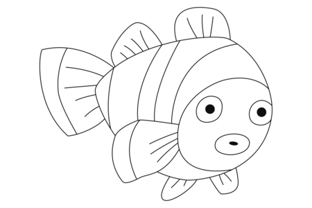 Printable coloring pages: Fish 35 – 10doigts