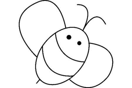 Printable coloring pages: Bee 01 – 10 Doigts