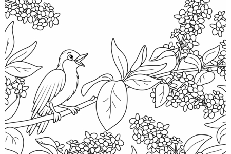 Printable coloring pages: Flying animals14 – 10 Doigts