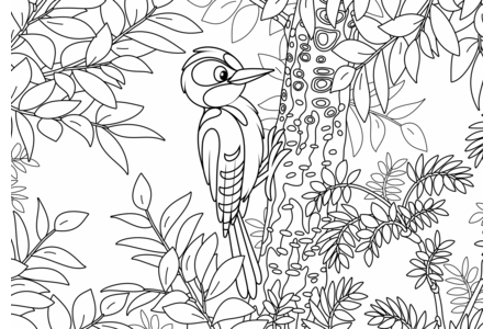 Printable coloring pages: Flying animals15 – 10 Doigts