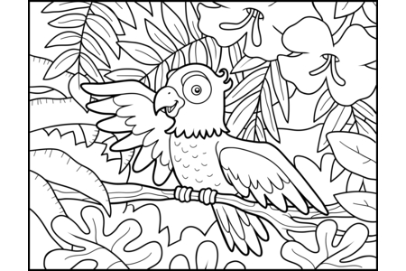 Printable coloring pages: Flying animals16 – 10 Doigts