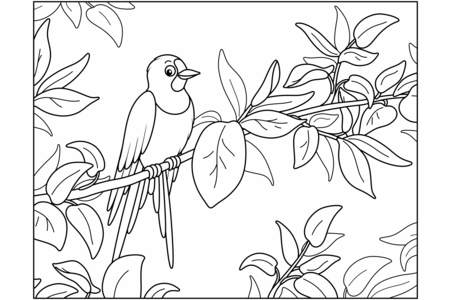 Printable coloring pages: Flying animals17 – 10 Doigts