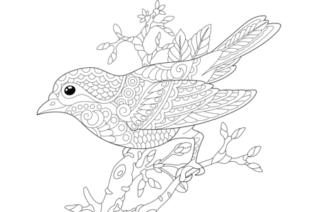 Printable coloring pages: Flying animals22 – 10 Doigts