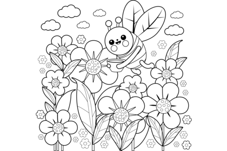 Printable coloring pages: Flying animals 5 – 10 Doigts