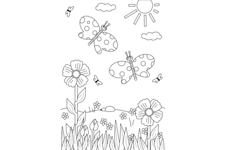Printable coloring pages: Flying Animals7 – 10 Doigts