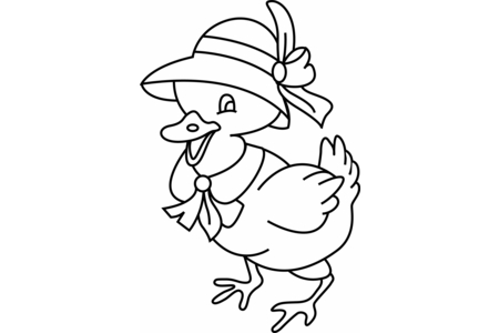 Printable coloring pages: 10doigts Duck – 10 Doigts