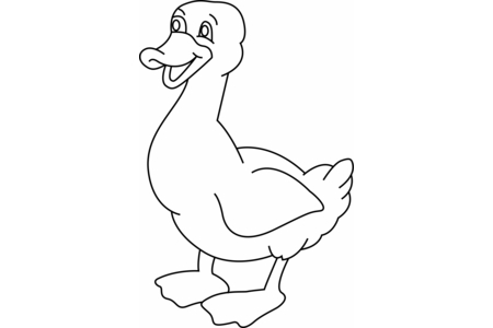 Printable coloring pages: Duck 17 – 10 Doigts