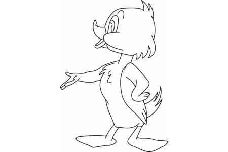 Printable coloring pages: Duck 28 – 10 Doigts