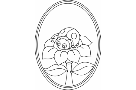Printable coloring pages: Ladybird 09 – 10 Doigts