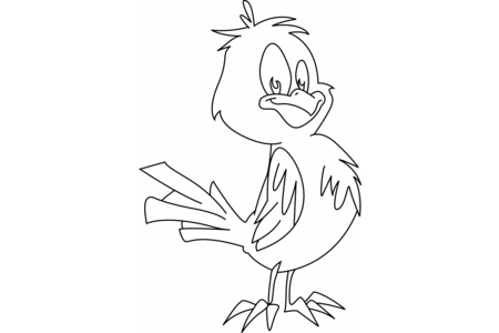 Printable coloring pages: Bird 04 – 10 Doigts