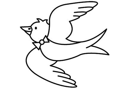 Printable coloring pages: Bird 09 – 10 Doigts