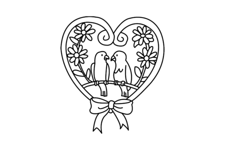 Printable coloring pages: Bird 11 – 10 Doigts