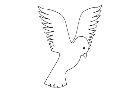 Printable coloring pages: Bird 24 – 10 Doigts