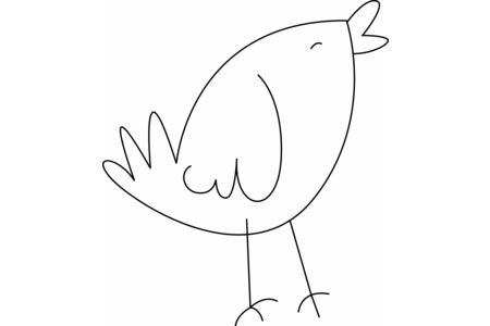 Printable coloring pages: Bird 28 – 10 Doigts