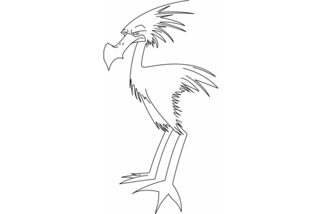 Printable coloring pages: Bird 35 – 10 Doigts