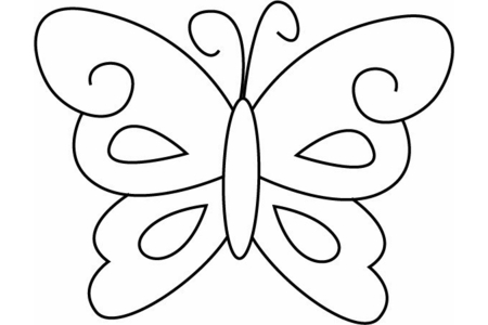 Printable coloring pages: 10 Butterfly – 10 Doigts