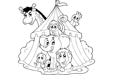 Dibujos para imprimir : Circo1 – 10 Doigts