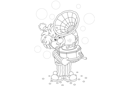 Printable coloring pages: Circus6 – 10 Doigts