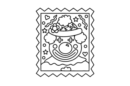 Dibujos para imprimir : Payaso 17 – 10 Doigts