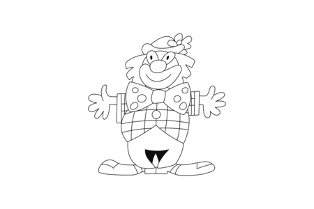 Dibujos para imprimir : Payaso 21 – 10 Doigts