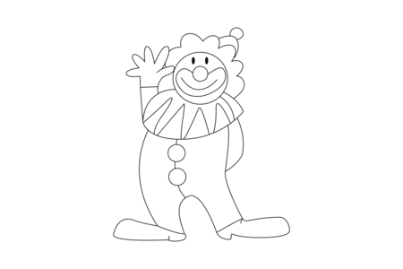 Dibujos para imprimir : Payaso 22 – 10 Doigts