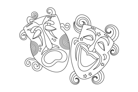 Printable coloring pages: Mask11 – 10 Doigts