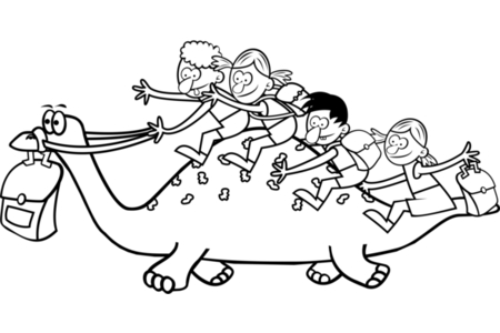 Dibujos para imprimir : Dinosaurios2 – 10 Doigts