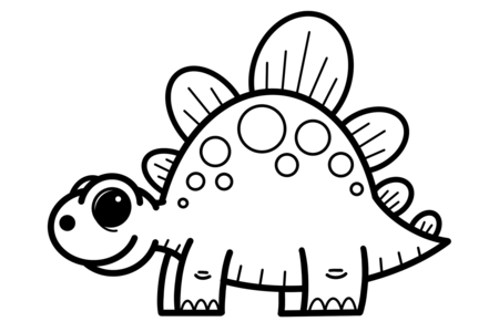 Dibujos para imprimir : Dinosaurio 23 – 10 Doigts