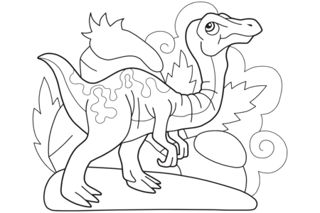 Dibujos para imprimir : Dinosaurio 28 – 10 Doigts