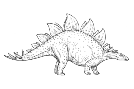 Dibujos para imprimir : Dinosaurio 34 – 10 Doigts