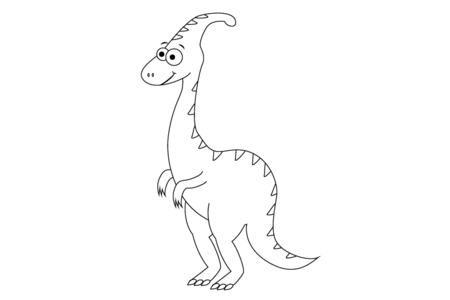 Dibujos para imprimir : Dinosaurio 40 – 10 Doigts