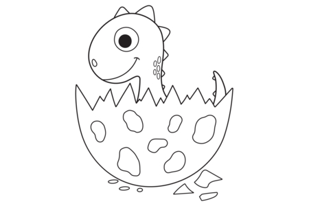 Dibujos para imprimir : Dinosaurio 42 – 10 Doigts