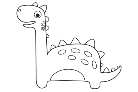 Dibujos para imprimir : Dinosaurio 43 – 10 Doigts