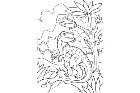Dibujos para imprimir : Dinosaurio 52 – 10 Doigts